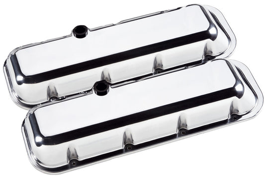 VALVE COVERS,BBC,PLAIN,SHORT,POLISHED