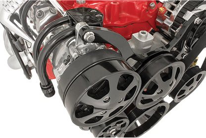 SBC,SERPENTINE KIT,BLACK,AC/ALT/PS/WP