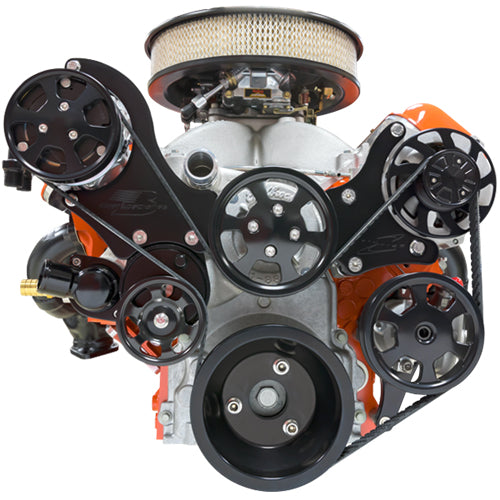 LS1236,SERPENTINE TOP KIT,POLISHED,AC/ALT/PS/WP,NAT