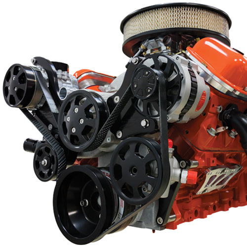 LS1236,SERPENTINE TOP KIT,POLISHED,AC/ALT/PS/WP,NAT