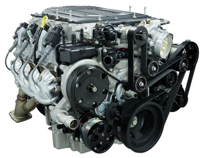 LT-4,SERPENTINE KIT,BLACK,AC/ALT/HYD PS,WET SUMP