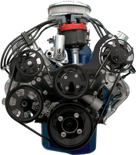 SBF,SERPENTINE KIT,BLACK,ALT/PS/WP