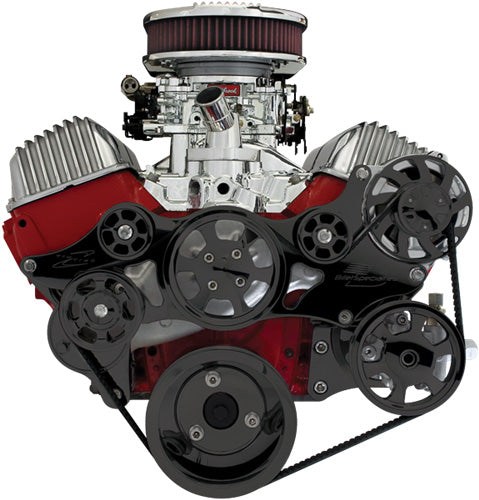 348/409,SERPENTINE KIT,BLACK,ALT/PS/WP