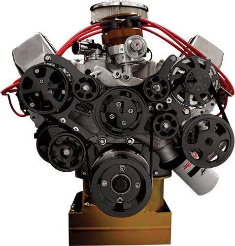 BBF,SERPENTINE KIT,BLACK,AC/ALT/PS/WP