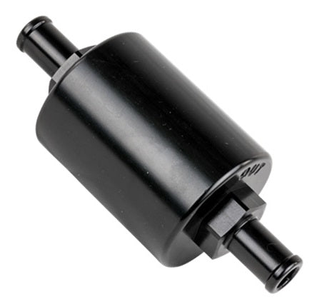 FUEL FILTER,INLINE,3/8 BARB,BLACK