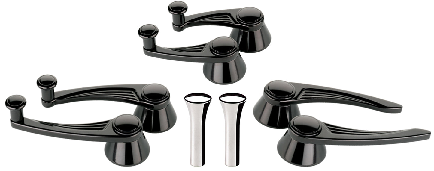DOOR HANDLE,CRANK,VENT,KNOB SET,49-UP,BLACK