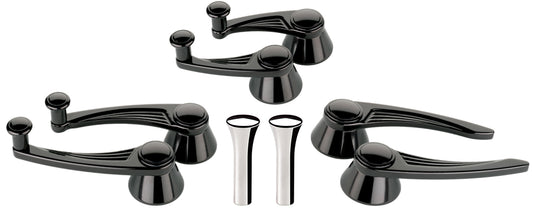 DOOR HANDLE,CRANK,VENT,KNOB SET,49-UP,BLACK