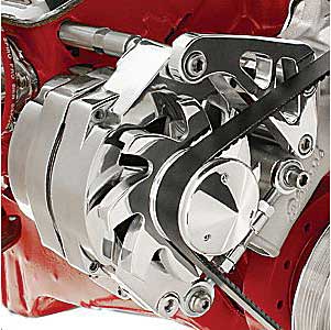 SBC LWP,MID BRACKET KIT,POLISHED,ALTERNATOR