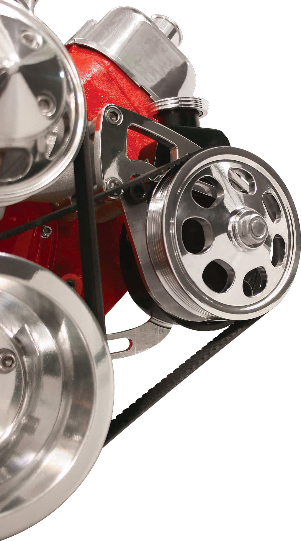 BBC LWP,BRACKET KIT,POLISHED,SAGINAW PS