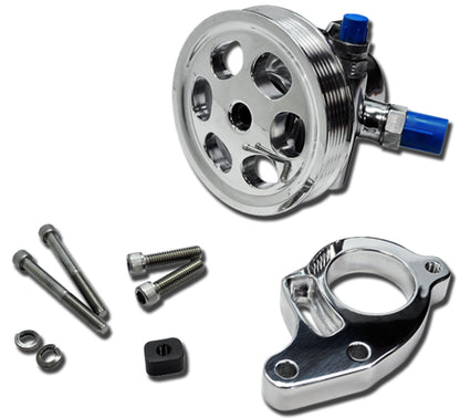SBC,SERPENTINE PUMP,BRACKET,& PULLEY KIT,LWP