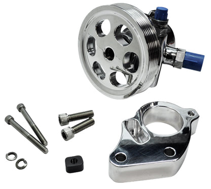 BBC,SERPENTINE PUMP,BRACKET,& PULLEY KIT,LWP
