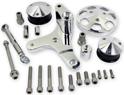 BBC,SERPENTINE CONVERSION KIT,A/C ADD-ON,POLISHED
