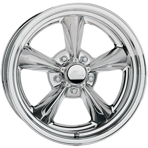 BILLET WHEEL,RIVAL,POLISHED,15x7x4",5x4.5"