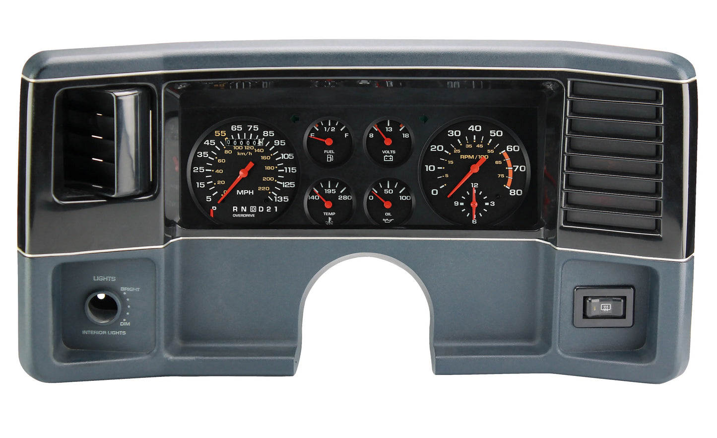 78-88 G BODY INSTRUMENT CLUSTER WITH OD GEAR INDICATOR