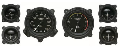 MOAL BOMBER 6 GAUGE SET W/BEZELS