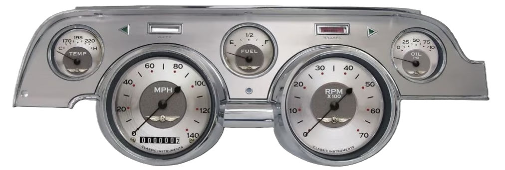 ALL AMERICAN PACKAGE,BRUSHED ALUM,1967-1968 MUSTANG
