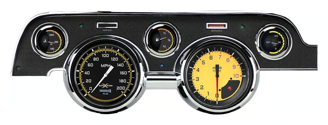 AUTO CROSS PACKAGE,YELLOW,1967-1968 MUSTANG,OLED