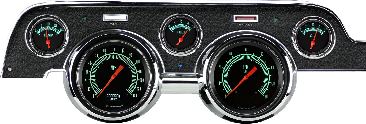 G-STOCK PACKAGE,BRUSHED ALUM,1967-1968 MUSTANG,OLED
