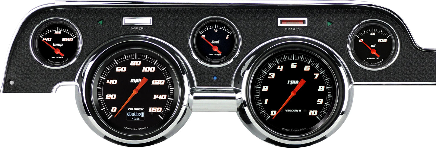 VELOCITY PACKAGE,BLACK,1967-1968 MUSTANG,OLED