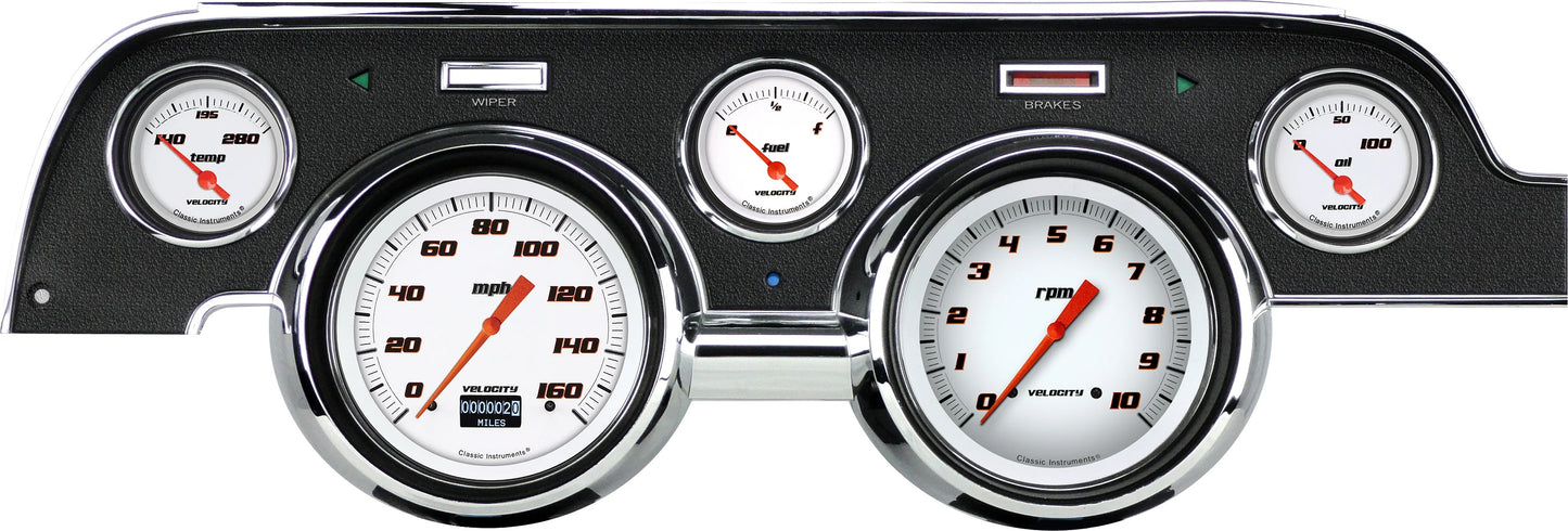 VELOCITY PACKAGE,WHITE,1967-1968 MUSTANG,OLED
