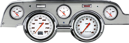 VELOCITY PACKAGE,WHITE,BRUSH ALUM,1967-1968 MUSTANG,OLED