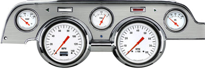 WHITE HOT PACKAGE,BRUSHED ALUM,1967-1968 MUSTANG,OLED
