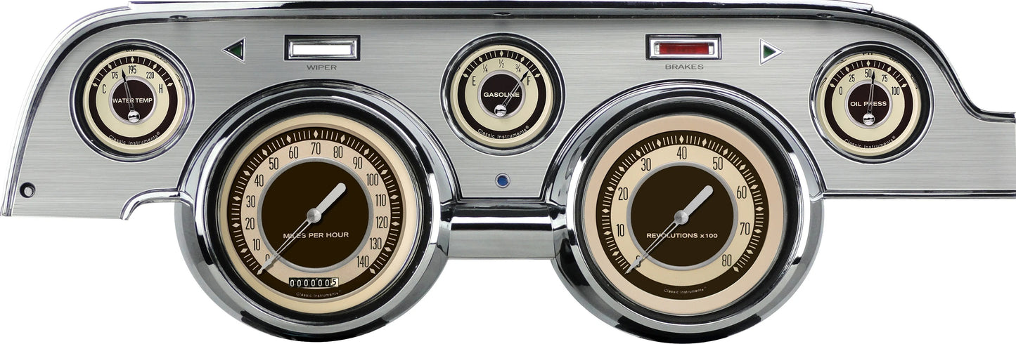 NOSTALGIA PACKAGE,BRUSHED ALUM,1967-1968 MUSTANG