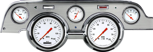 WHITE HOT PACKAGE,BRUSHED ALUM,1967-1968 MUSTANG
