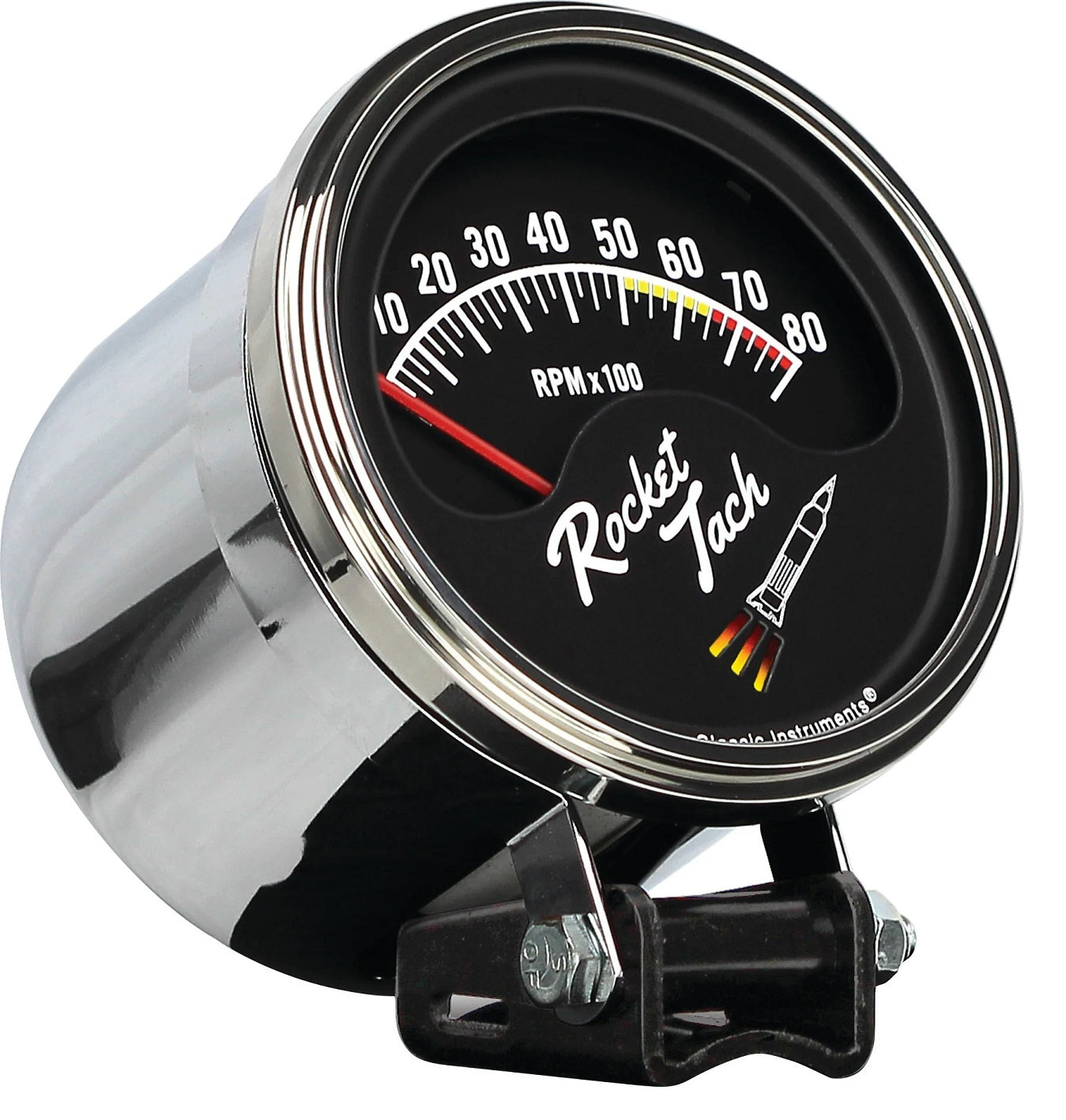 ROCKET TACHOMETER,CHROME