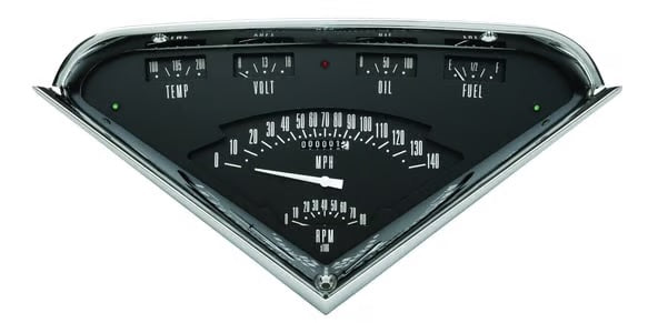 HOT ROD TACH FORCE PACKAGE,BLACK,55-59 CHEVY TRUCK,LS SENDERS