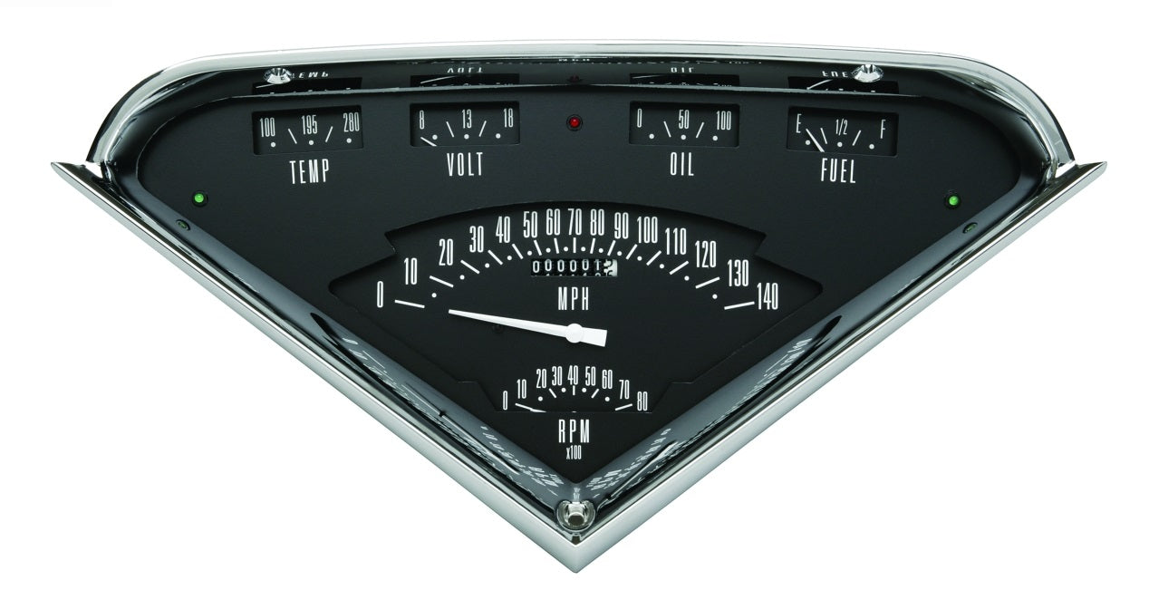 HOT ROD TACH FORCE PACKAGE,BLACK,55-59 CHEVY TRUCK