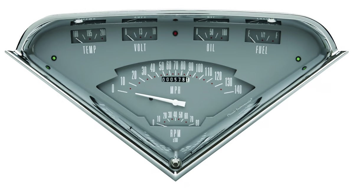 TACH FORCE 6 GAUGE SET,GRAY