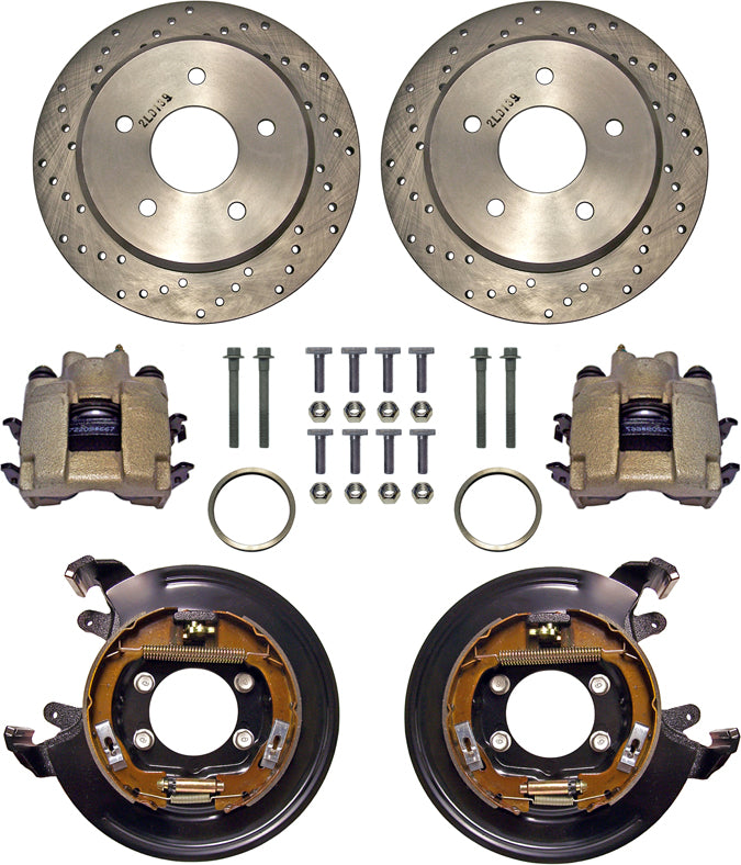 BRAKE KIT,11" DRILLED ROTORS,PB,5 X 5