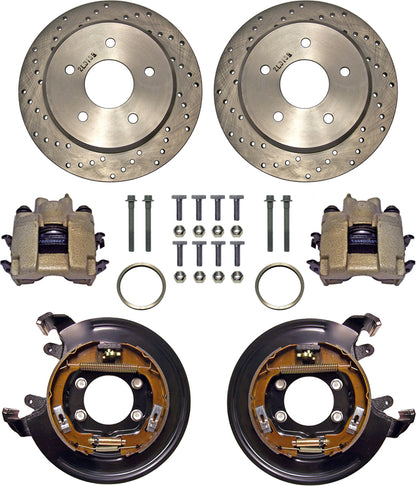 BRAKE KIT,11" DRILLED ROTORS,PB,5 X 5