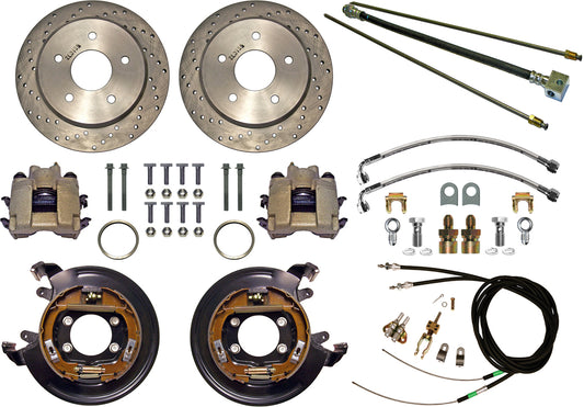 BRAKE KIT,CABLE,LINES,11" DRILLED ROTORS,PB,5x5.5"