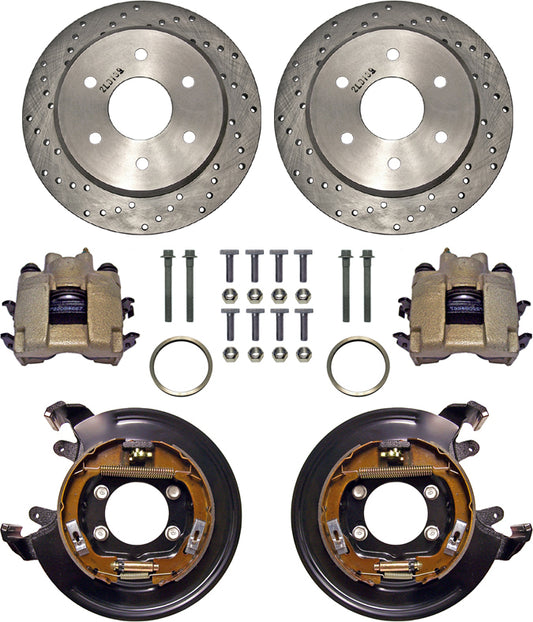 BRAKE KIT,11" DRILLED ROTORS,PB,6 X 5 1/2