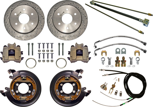 BRAKE KIT,CABLE,LINES,11" DRILLED ROTORS,PB,6x5.5"