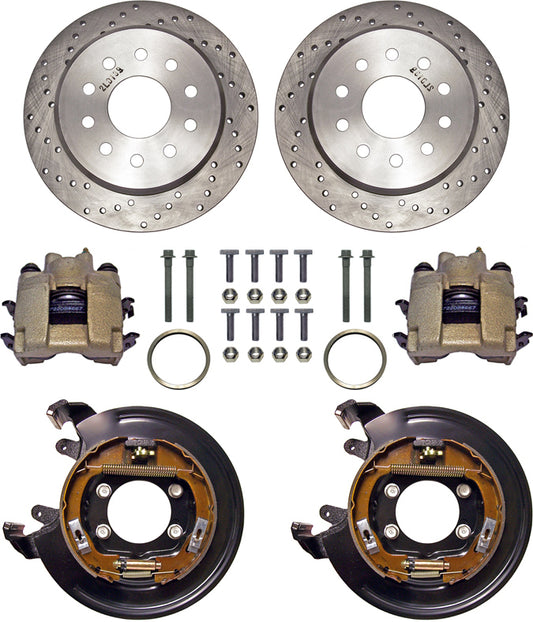 BRAKE KIT,11" DRILLED,4 1/2 & 4 3/4,STAGGERED SHOCKS