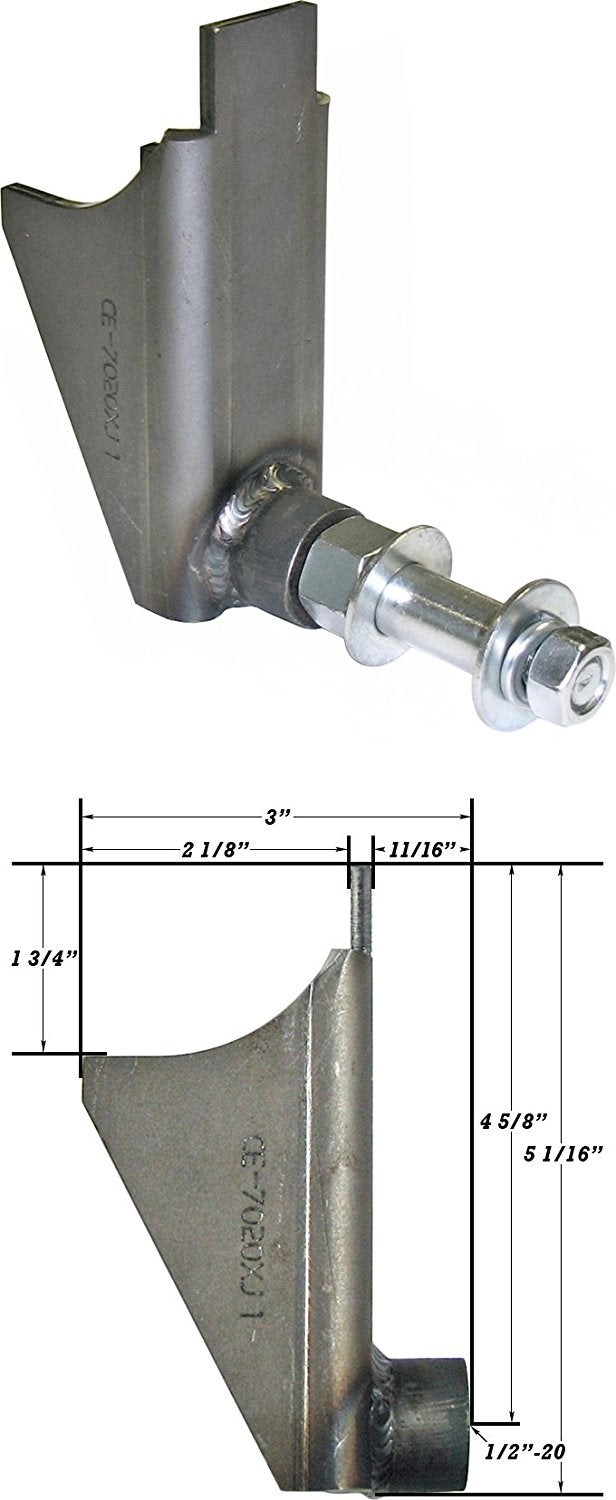 SHOCK MOUNTS,W/STUDS,JEEP XJ,3" TUBE,PAIR