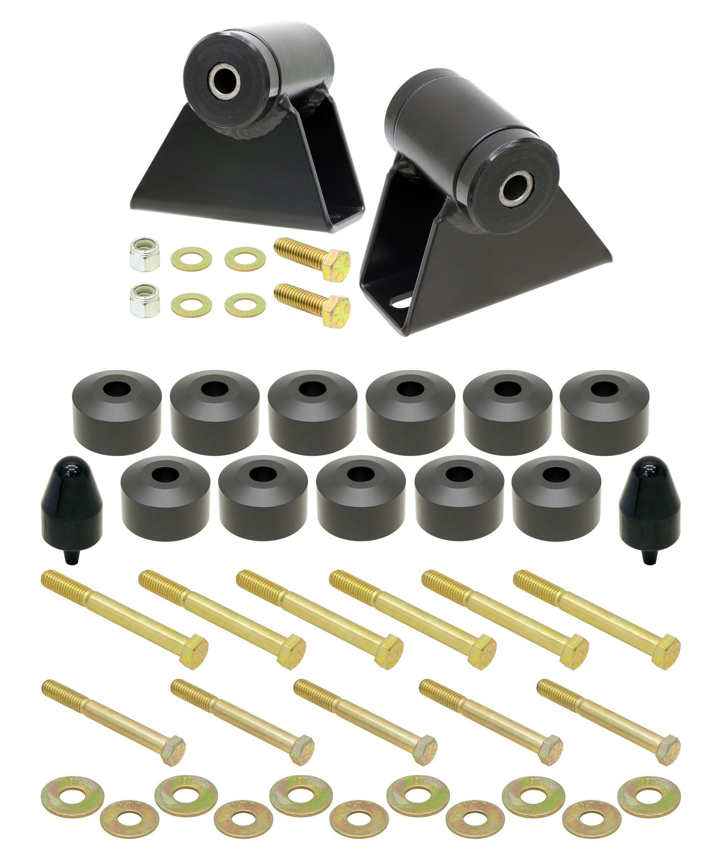 BODY LIFT & MOTOR MOUNTS,1" LIFT,87-06 TJ/LJ/YJ,4.0L