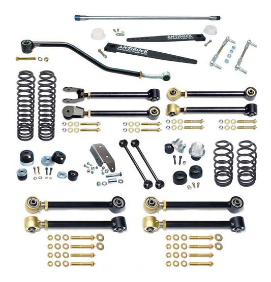 JOHNNY JOINT 4" SUSPENSION SYSTEM WITH ANTIROCK SWAY BAR,ARMS,SPRINGS,JEEP TJ