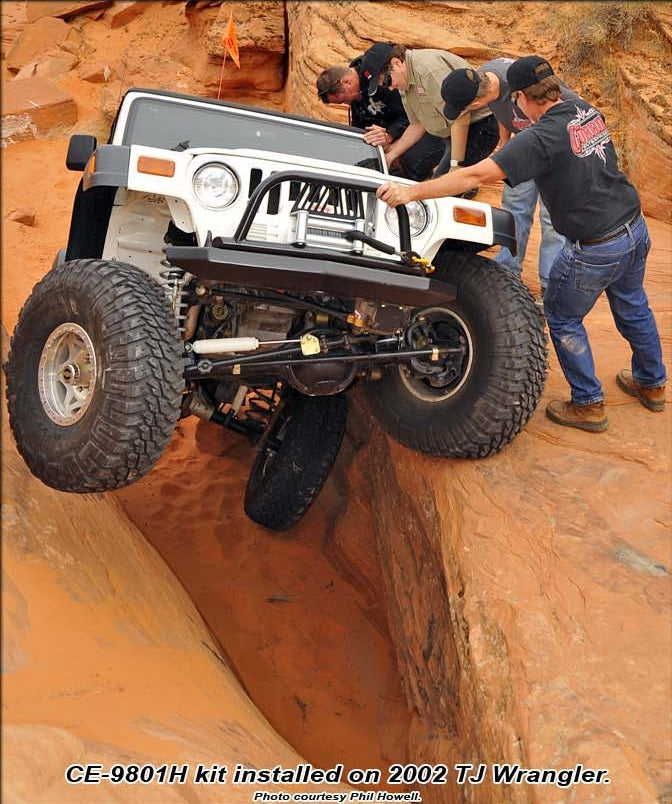 JOHNNY JOINT 4" SUSPENSION SYSTEM WITH ANTIROCK SWAY BAR,ARMS,SPRINGS,JEEP TJ