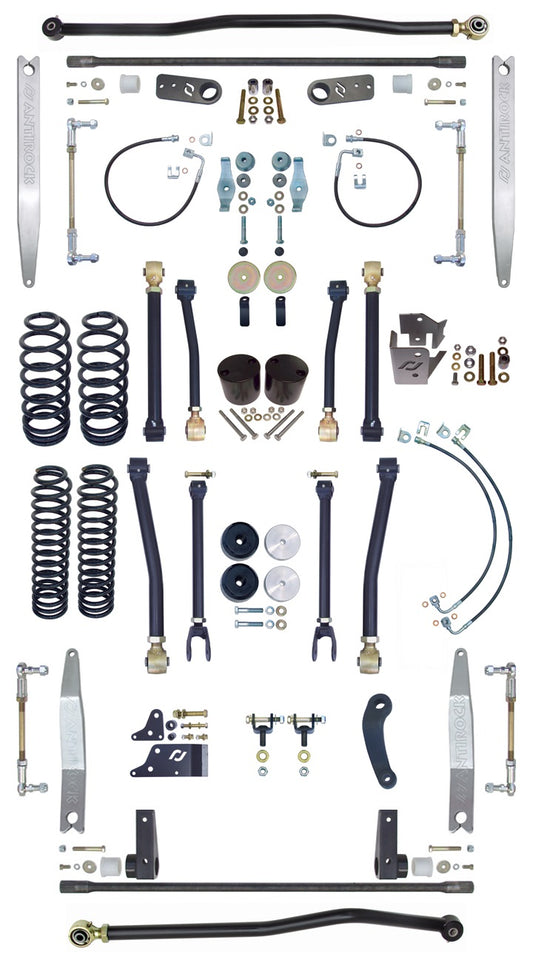 4" SUSPENSION W/TRAC & SWAY BARS,JK 4D