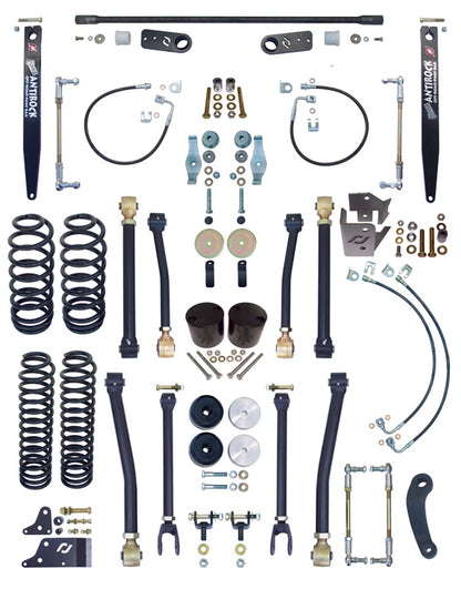 4" SUSPENSION W/LINKS & REAR S BAR,JK 2D