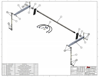 ANTIROCK FRONT & REAR SWAY BARS,JK 4-DOOR,ALUMINUM