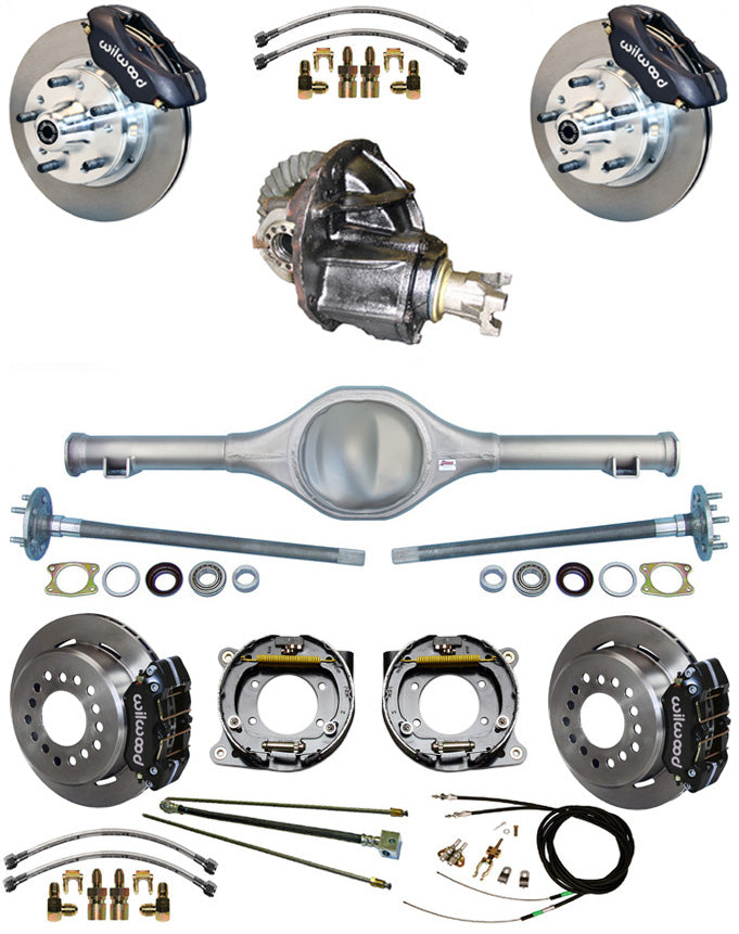 65-66 FULL SUSPENSION,11" BRAKES,REAR KIT,BLACK
