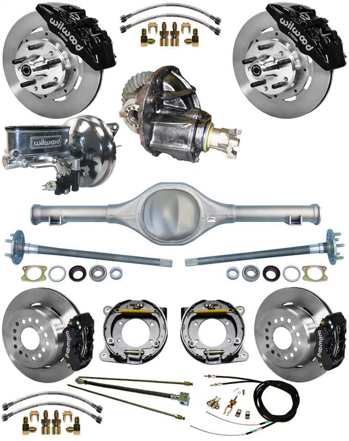 67-70 FULL SUSPENSION,12" BRAKES,REAR KIT,BLACK