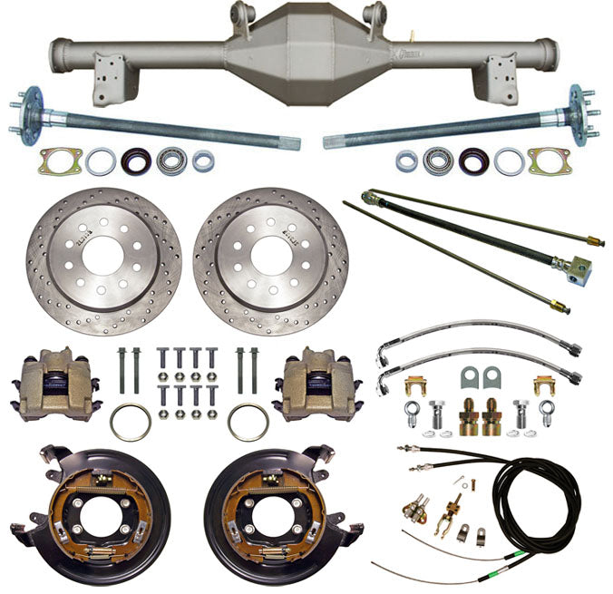 79-93 MUSTANG 5L REAR END/BRAKES,11" DISC,DRILLED