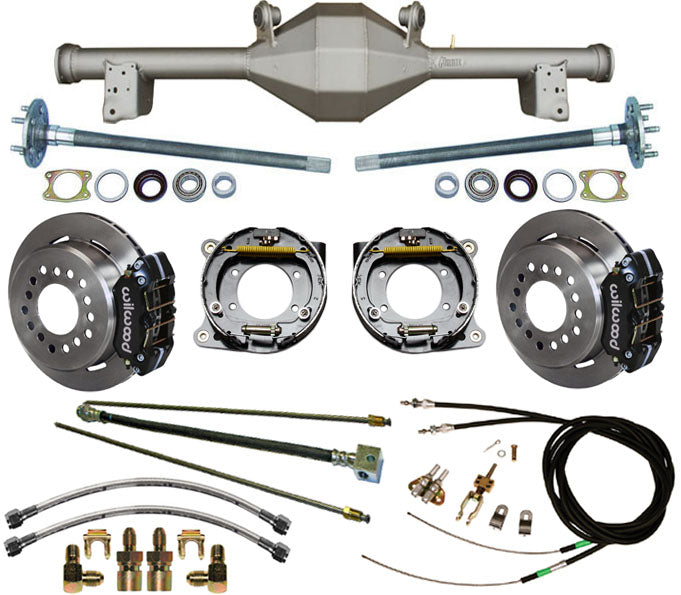 79-93 MUSTANG 5LUG REAR & WIL BRAKES,11" ROTORS,BLACK