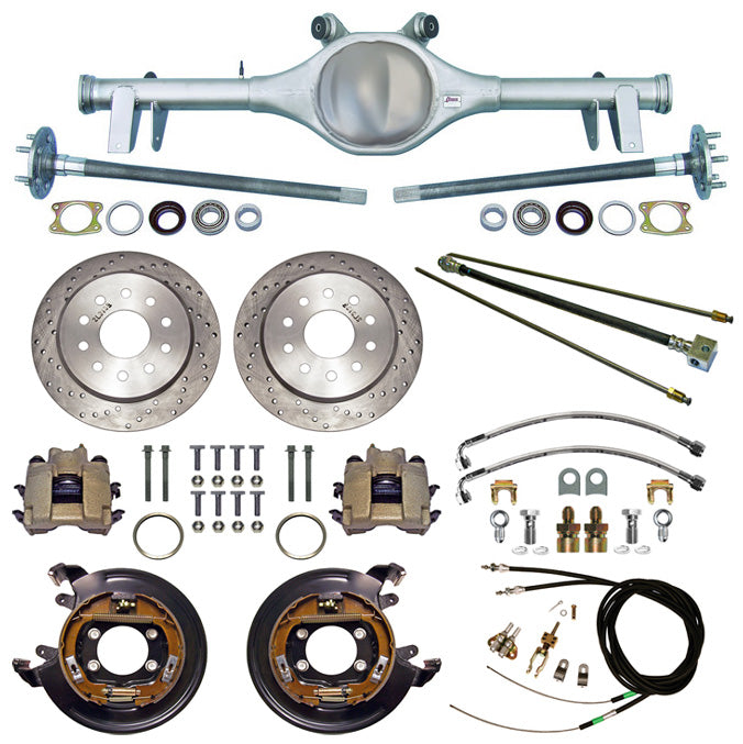 64-66 A-BODY REAR END & BRAKES,11" DISC,DRILLED